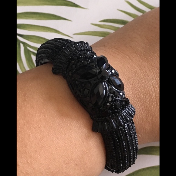 Vintage black hinge bracelet - Picture 4 of 4